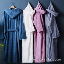 100% cotton terry hotel bathrobe for adults